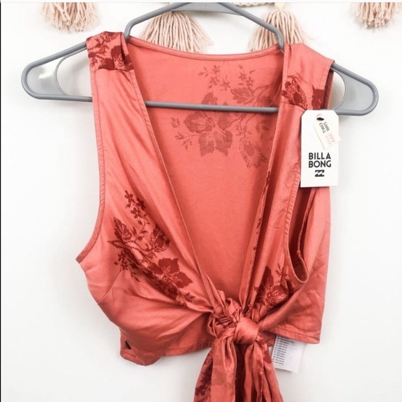 Billabong Coral Wrap It Up Tie Top - Picture 3 of 8